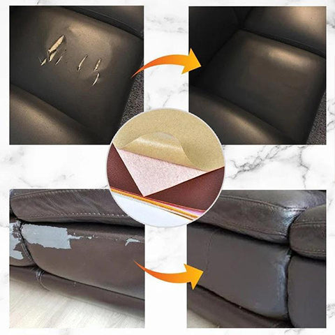 "Revive and Renew Your Leather with our Easy-to-Use Self-Adhesive Leather Repair Sticker - Perfect for Car Seats, Sofas, Bags, and More!"