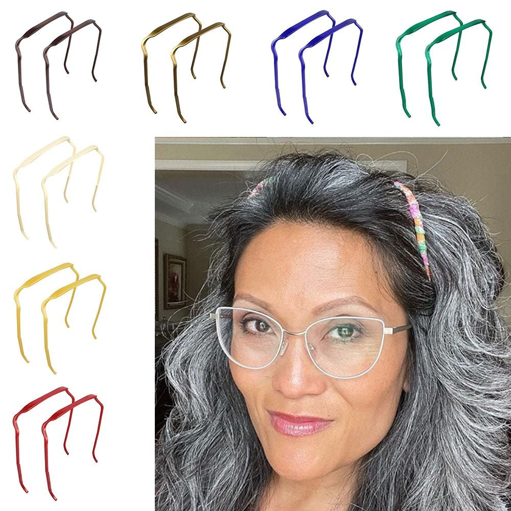 1Pc Invisible Thick Curly Hair Hoop Hair Medium Headband Hairstyle Fixing Tool for Curly Hair Men Women Plastics Hair Band